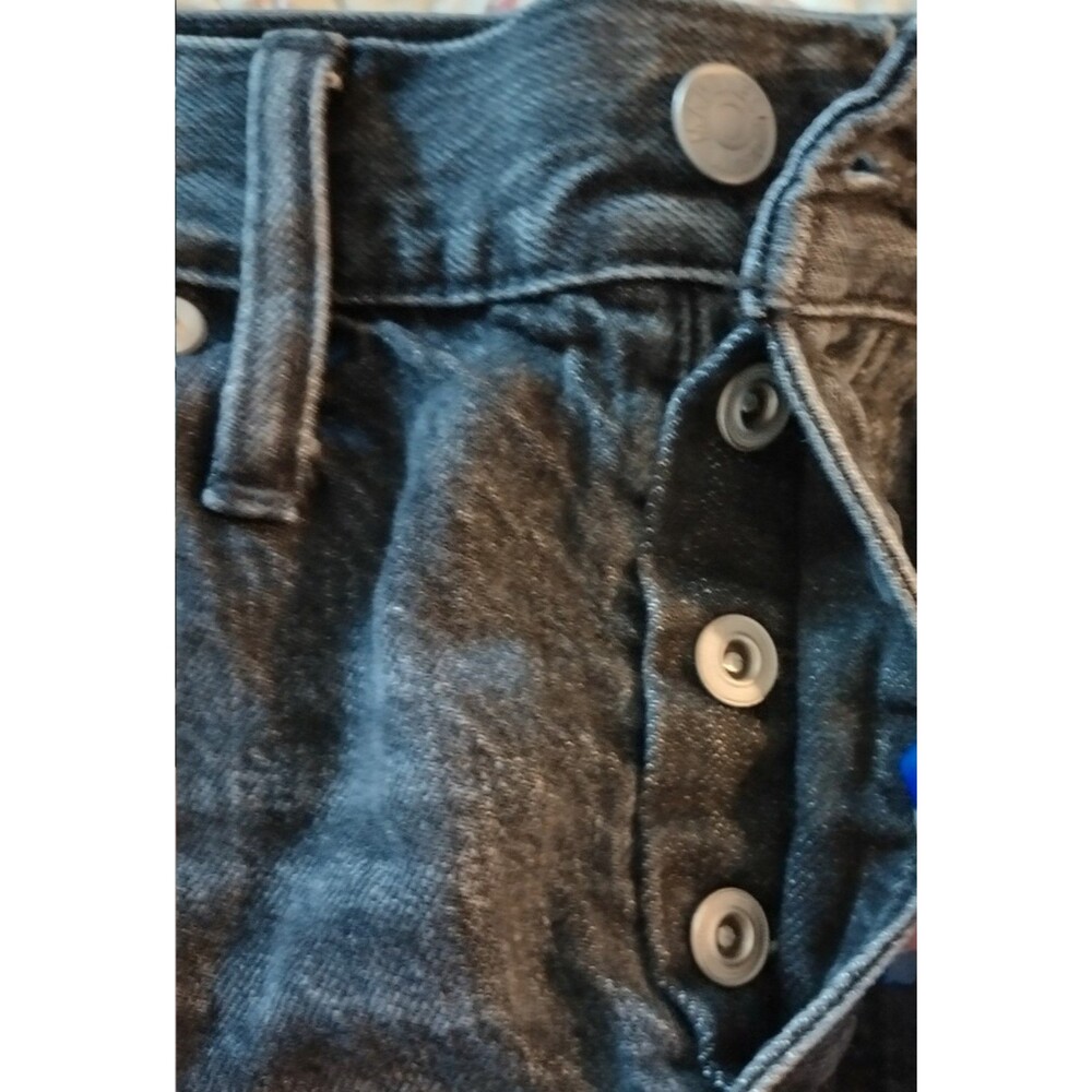 Madewell Jean Shorts High Rise Raw Hem Size 26 - Picture 5 of 11